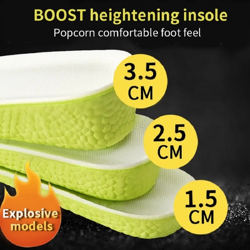 Insole Memory Foam - 1 쌍 보이지 않는 증가 깔창