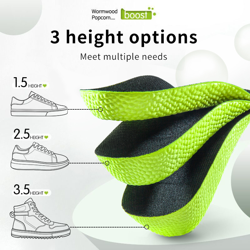 Insole Memory Foam - 남녀공용 메모리폼 키높이 깔창, 평발 아치