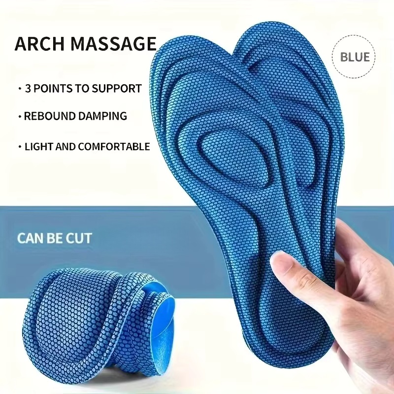 4 PCS 스포츠 마사지 깔창 신발용 메모리 폼 깔창  - Insole Memory Foam 리뷰 및 가격