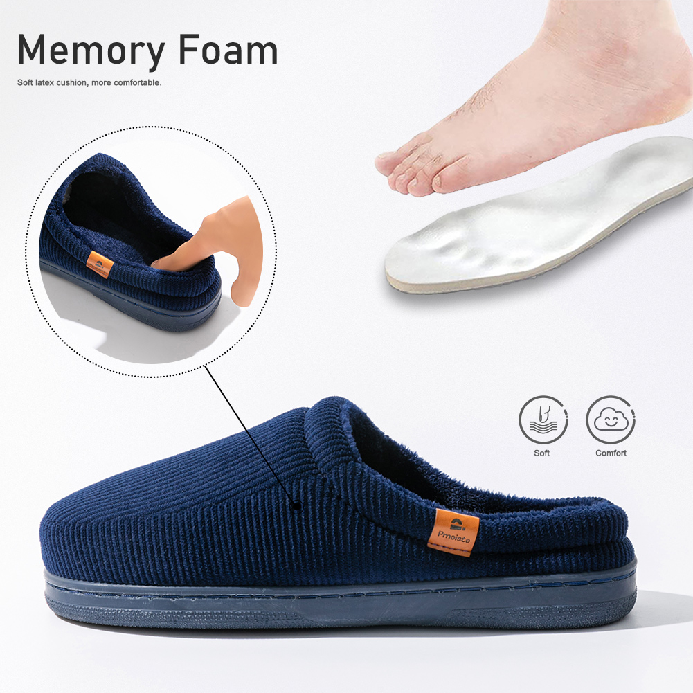 겨울용 남성 슬리퍼 TPR 밑창 미끄럼 방지 스트라이프 - Insole Memory Foam 리뷰 및 가격