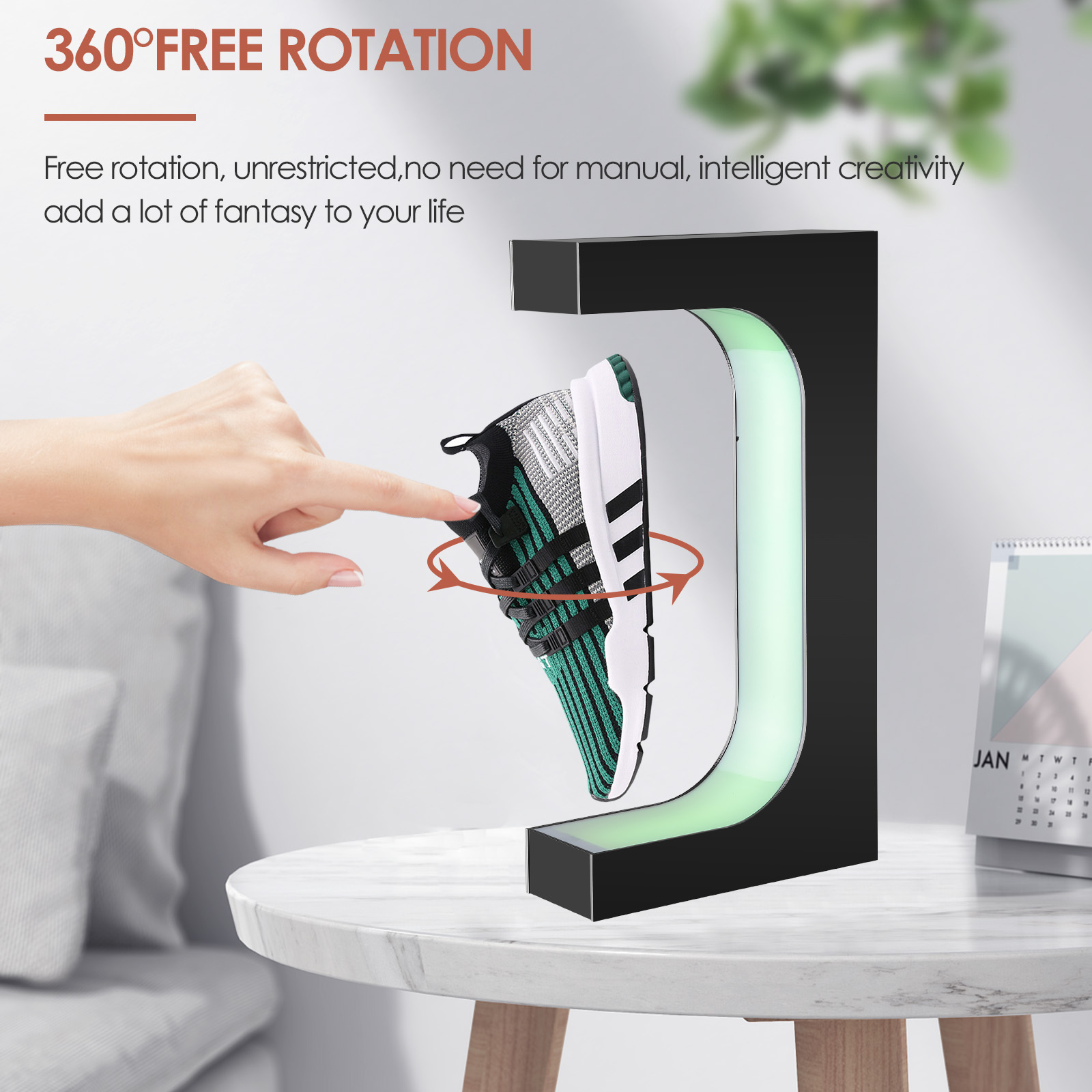 부동 신발 디스플레이 자기 부상 운동화 스탠드 LED  - Shoe Box Display 리뷰 및 가격