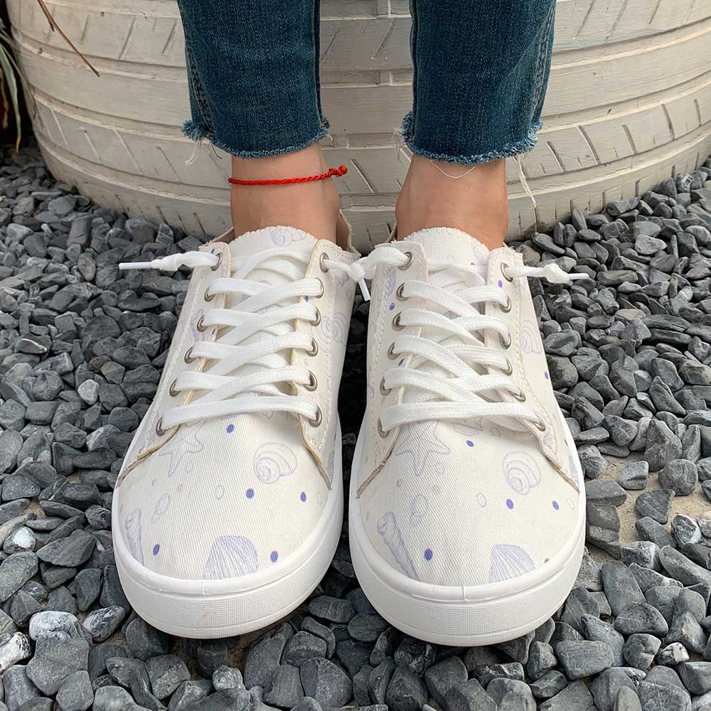 여성용 봄 여름 패셔너블 캐주얼 화이트 스니커즈, 바다 - On Sneaker Care 리뷰 및 가격