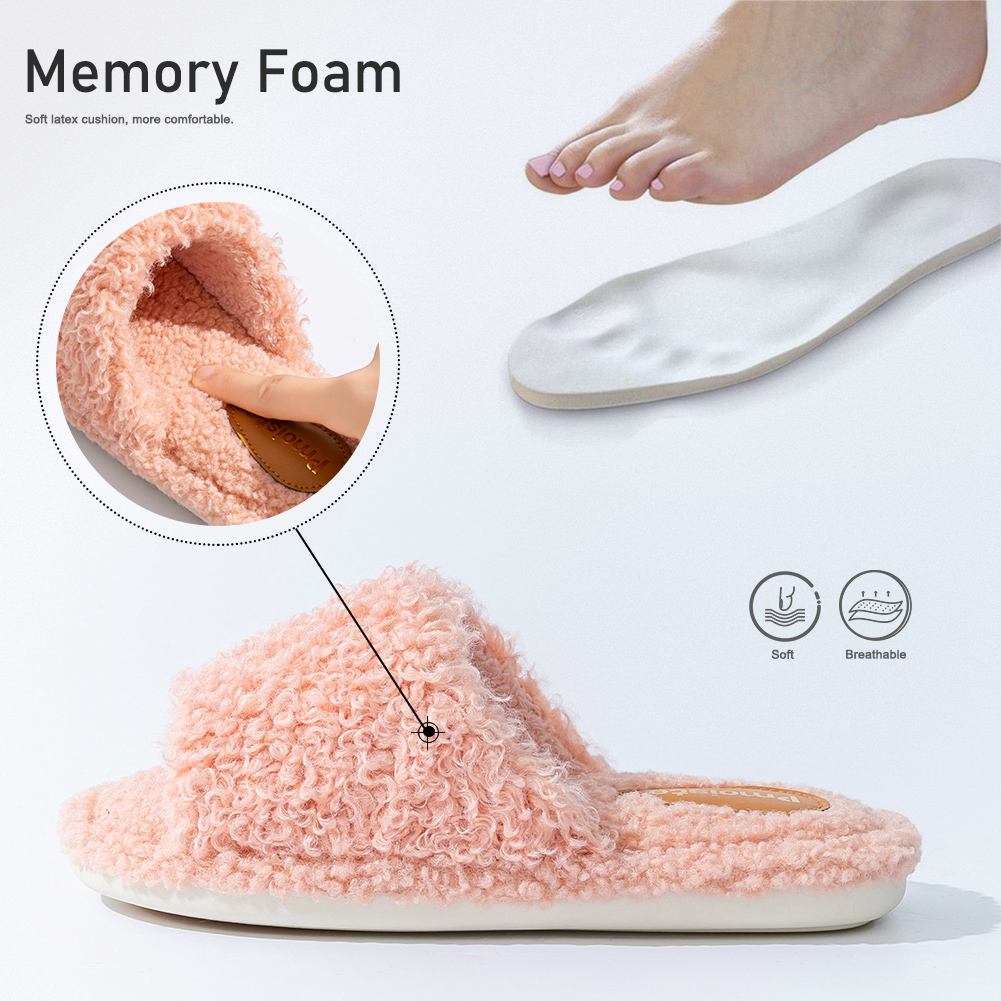 Pmoiste 퍼지 하우스 슬리퍼 여성용 편안하고 부드 - Insole Memory Foam 리뷰 및 가격