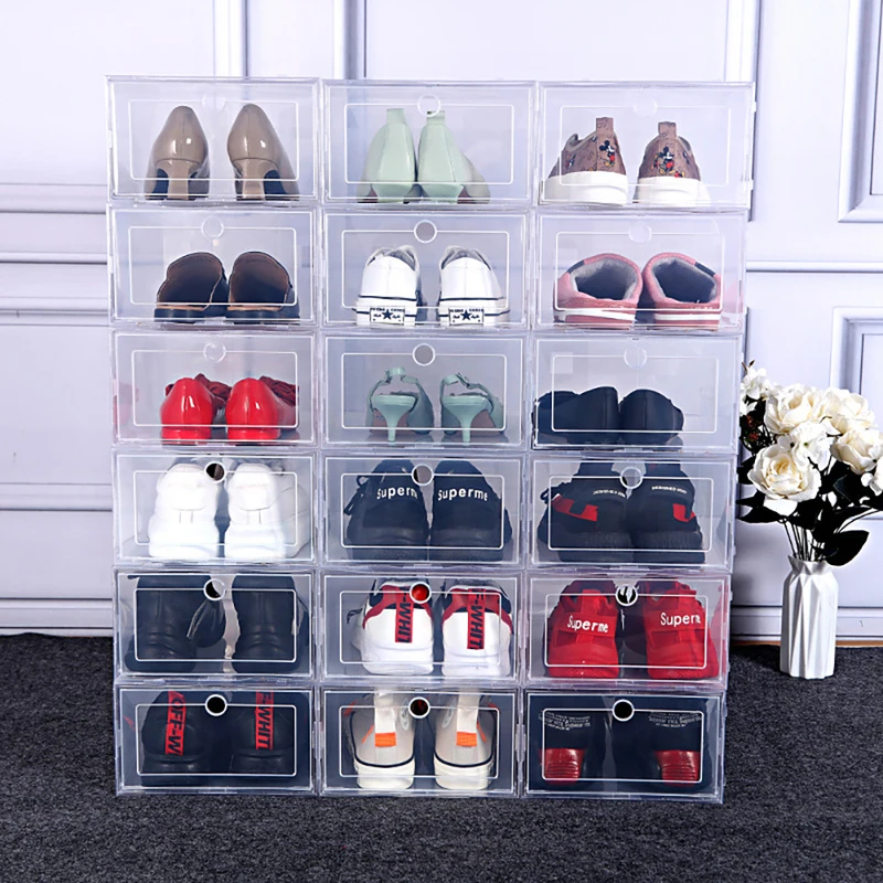 6개 투명 신발 보관 정리함 - 운동화 전시 케이스용  - Shoe Box Display 리뷰 및 가격