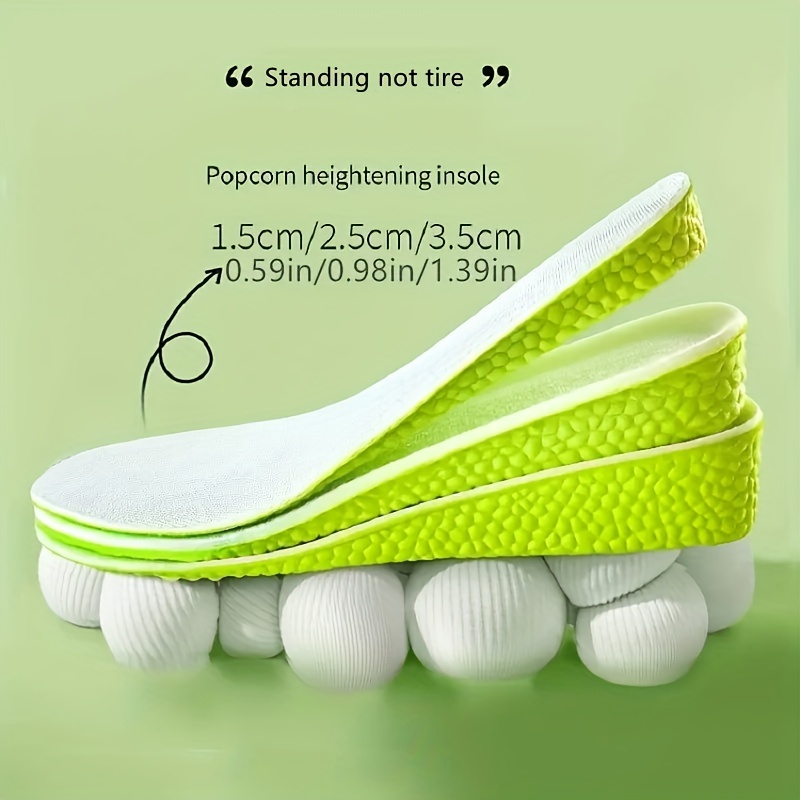 1 쌍 보이지 않는 증가 깔창 녹색 메모리 폼 깔창,  - Insole Memory Foam 리뷰 및 가격