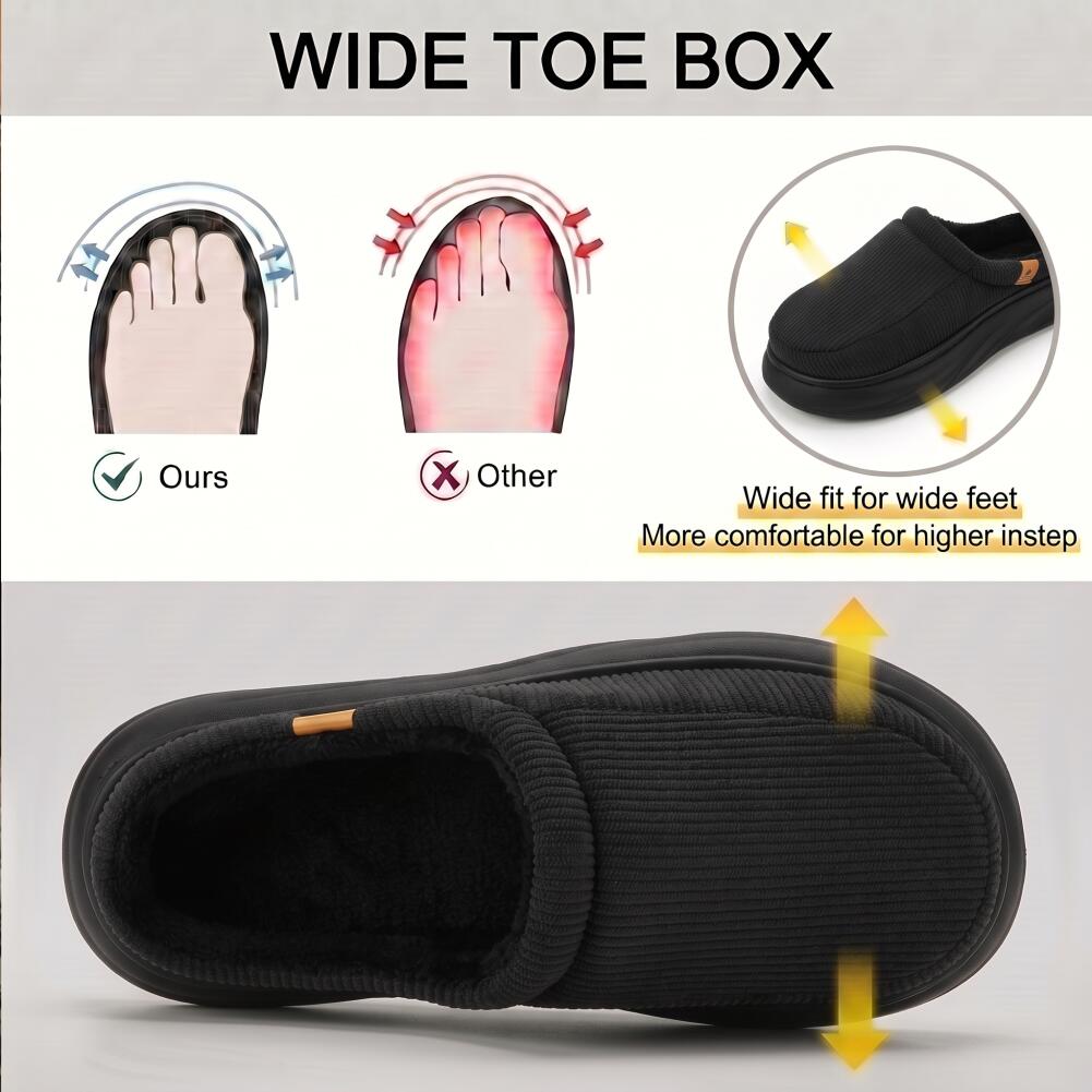 남성용 와이드 라스트 아치 서포트 슬리퍼 EVA 두꺼운 - Insole Memory Foam 리뷰 및 가격